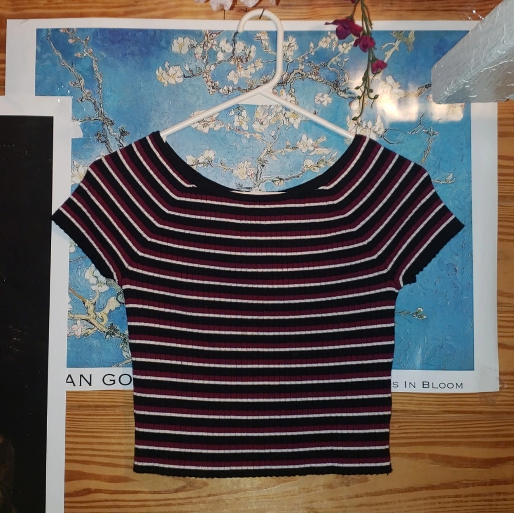 Striped crop top